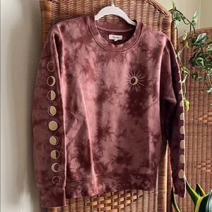 Madewell Moonphase Graphic Tie Dye Mainstay Sweatshirt